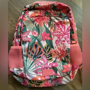 Vera Bradley Tropical Pink and Green Backpack